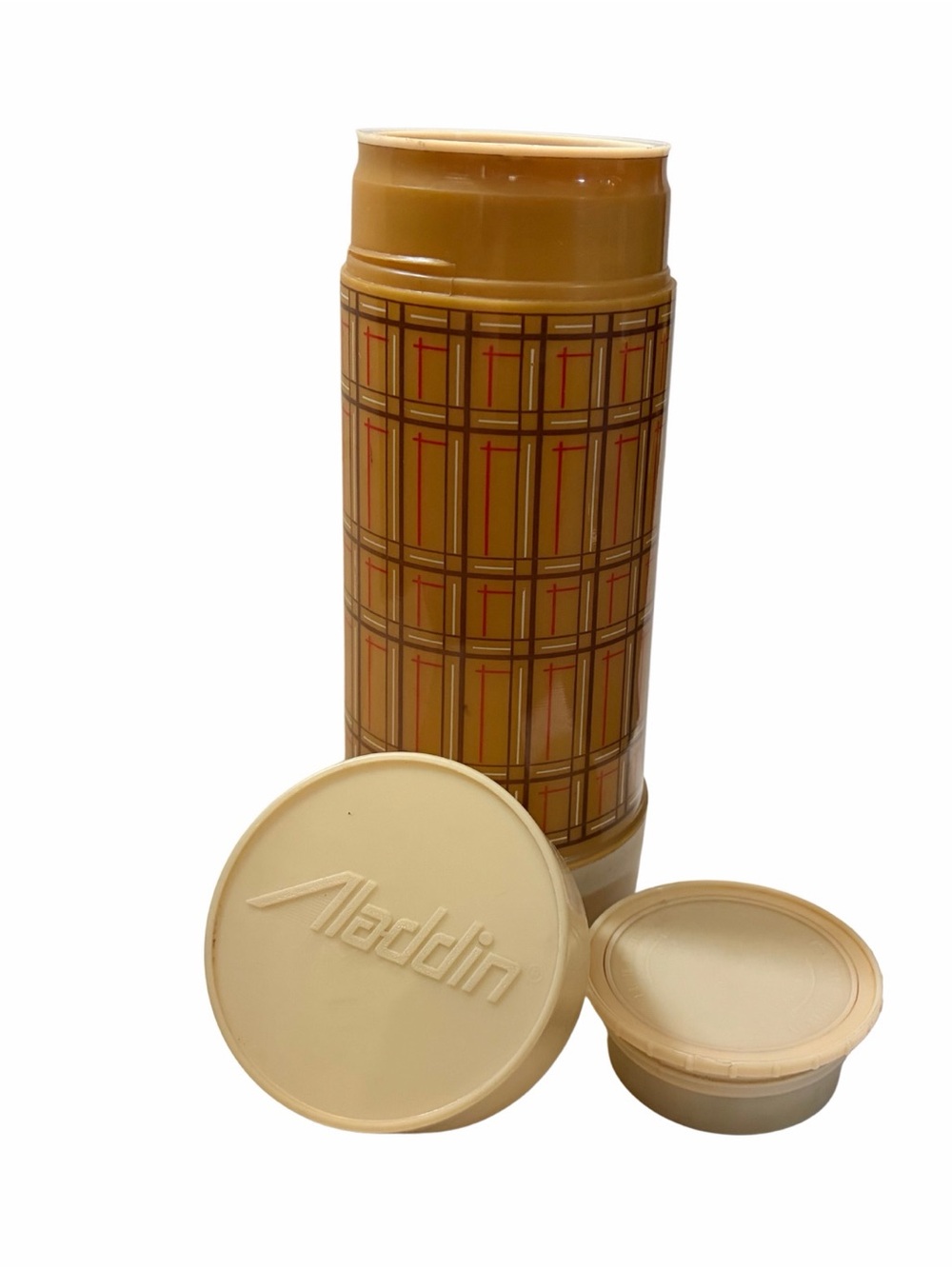 Vintage Aladdin Best-Buy Vacuum 32 oz. Plaid Bottle